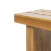 Nahanni - Rustic Acacia Wood Bench With Slat Design - Natural - Image 8
