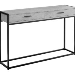 Accent Console Table For Entryway, Storage Drawer - Gray
