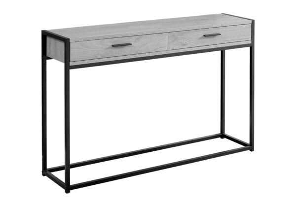 Accent Console Table For Entryway, Storage Drawer - Gray