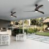 Ceiling Fan, Indoor Outdoor Ceiling Fan With Light With Remote Control, Noiseless Reversible Motor, 6 Speed, 3 Color, For Patio Living Room, Bedroom, Office, Indoor - Matte Black - Image 8