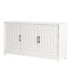 TV Stand For TVs Up To 65", Modern Entertainment Center Media Console Cabinet With 2 Spacious Storage Space - White - Image 14
