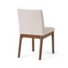 Contemporary Fabric Dining Chairs (Set of 2) - Light Beige / Walnut - Image 6