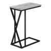 Accent Table, C - Shaped, Contemporary & Stylish - Gray - Image 4