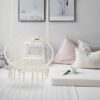 Macrame Hanging Hammock Chair, Cotton Rope Swing For Indoor And Outdoor Use, 330 Lbs Capacity - Beige - Image 6