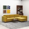 Christian - Sectional Sofa Right Facing - Dark Yellow - Image 5