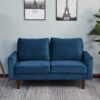 Luxurious Comfort Stationary Loveseat - Space Blue - Image 11
