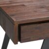 Lowry - Desk - Distressed Charcoal Brown - Image 5
