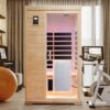 2 Person Far Infrared Hemlock Indoor Sauna Room - Natural - Image 7