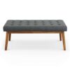 Delilah - Modern Bench - Gray - Image 4