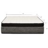 Premium 16" Queen Size Hybrid Mattress In A Box Plush Gel Memory Foam Top With Cooling Technology - Gray / White - Image 3