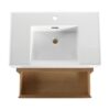 Wall Mounted Bathroom Vanity With Resin Sink And Soft Close Drawer In Imitative - Imitative Oak - Image 20