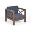 Brava - Modern Club Chair With Water Resistant Cushions - Gray - Image 6
