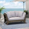 Outdoor Expandable Daybed With Water Resistant Cushion - Gray - Image 8