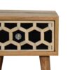 Inlay - Mini Bone Bedside Table - Brown Oak - Image 5