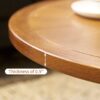 2 Piece Modern Farmhouse Living Room Coffee Table Set, Stylish And Elegant Nesting Round Wooden Table, Side End Table Set For Living Room - Brown - Image 4
