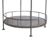 Industrial Round Butler Tray Table - Chestnut - Image 10
