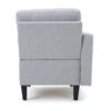Comfy 5 Pieces L Shaped Sofa With Wooden Legs, Modern Side Chairs For Living Room - Light Gray - Image 14