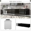Modern Stylish TV Stand TV Cabinet For 80" TV - White / Black - Image 13
