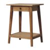 Woven End Table - Brown - Image 3
