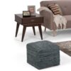 Fredrik - Square Pouf - Gray - Image 6