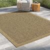 Earth - 7'10" X 10'3" Polypropylene Indoor, Outdoor Area Rug - Jute, Mocha - Image 4