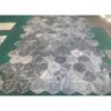 Hexagon Carrara Marble Tile For Wall And Floor Honed Stone (Set of 12) - Natural / Gray - Image 2