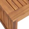 Acacia Wood Outdoor Coffee Table, Rectangular Patio Coffee Table For Outside - Brown Patina - Image 11
