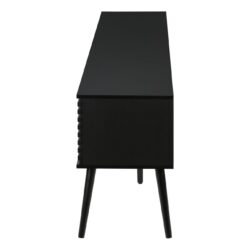 TV Stand, Media Entertainment Center, Storage Cabinet, Console, Storage Shelves, Bedroom, Living Room, Contemporary, Modern - Black