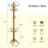 Modern Crabapple Hanger With Resin Stainless Steel Multifunctional Storage Rack - Wood - Image 3