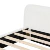 Queen, Cozy Bouce Upholstered Bed Dreamy Bedroom Addition, Boucle Fabric - White - Image 4