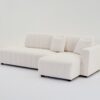 Jessica - Lamb Wool Right Facing Sectional Sofa With Chaise - Beige - Image 2