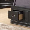Louis Phillipe - Twin Storage Bed - Black - Image 3