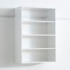 Devi - Wall Mounted Wood Closet System With Modular Versatility And Warm - White - Image 11