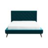 Dillon - Velvet Platform Bed - Blue - Image 2
