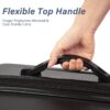 Hardshell Luggage Sets 3 Pieces Spinner Suitcase With Tsa Lock Lightweight 20" 24" 28" - Black - Image 4