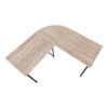 Computer Desk, Home Office, Corner, L Shape, Laptop, Contemporary & Modern - Taupe - Image 3
