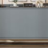 Queen Size Murphy Bed With Iron Legs, Modern Design - Gray - Image 23
