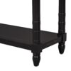 Console Table Sofa Table With Drawers For Entryway With Projecting Drawers And Long Shelf - Espresso - Image 12