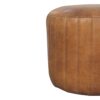 Buffalo - Leather Boucle Footstool - Brown - Image 2