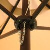 15 X 9 Ft Large Double Sided Rectangular Outdoor Twin Patio Market Umbrella With Light And Base - Taupe - Image 5