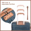 5 Piece Set (20"24"28 +A Travel Bag And A Toiletry Bag), Hard Case Spinner Wheels Luggage Sets With Tsa Lock Carry On Suitcase Luggage Durable Suitcase Color Matching - Dark Green - Image 6