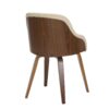 Bacci - Mid-Century Modern Dining / Chair - Walnut / Cream - Image 4