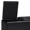 Avalon - Tray Storage Ottoman With Lift Up Lids - Midnight Black - Image 4