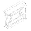 Accent Console Table For Entryway, Contemporary Stylish - Taupe - Image 6