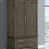 Elegant Traditional Armoire - Gray - Image 5