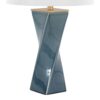 Curvo - Square Contemporary Table Lamp - Blue / Gold / White - Image 4