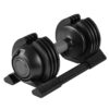 22Lbs Adjustable Dumbbell Steel And Plastic - Black - Image 7