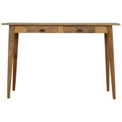 2 Drawer Nordic Writing Desk - Oak