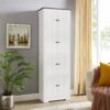 Tall Storage Cabinet With 8 Doors And 4 Shelves, Wall Storage Cabinet For Living Room, Kitchen, Office, Bedroom, Bathroom - White - Image 6