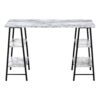 Computer Desk For Home Office, Laptop, Storage Shelves, Contemporary Versatile Placement - White - Image 2